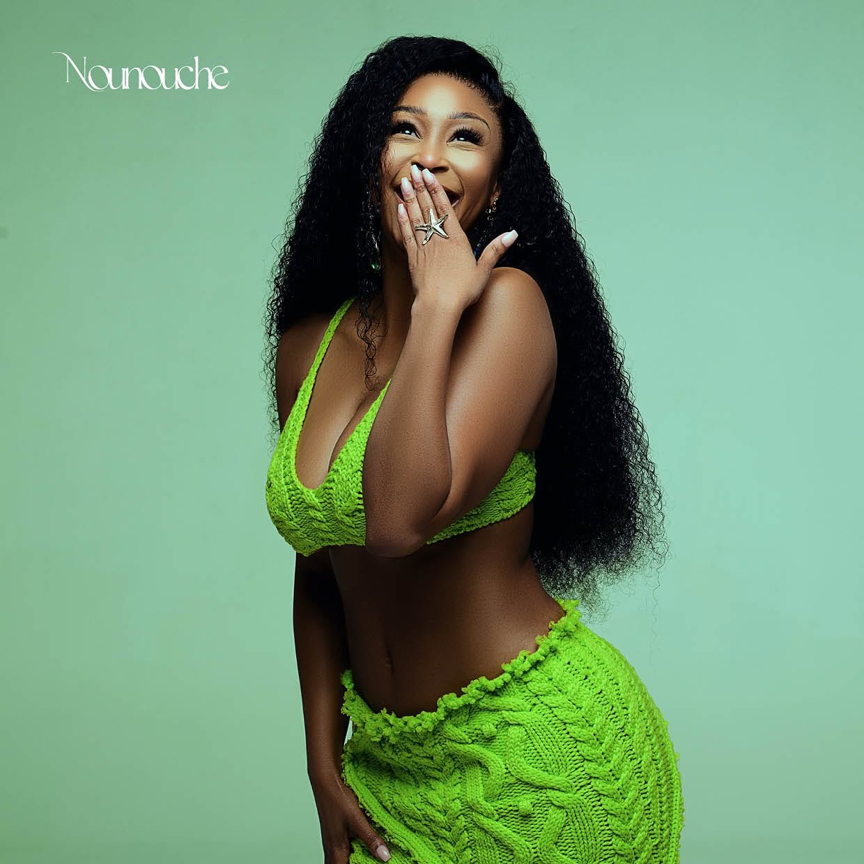 Minnie Dlamini in red carpet look